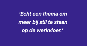 Werkvloer quote